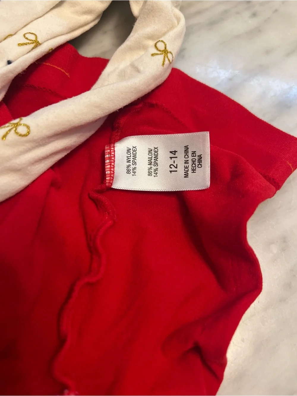 Girls Tights – Red, Navy, and Cream Pack